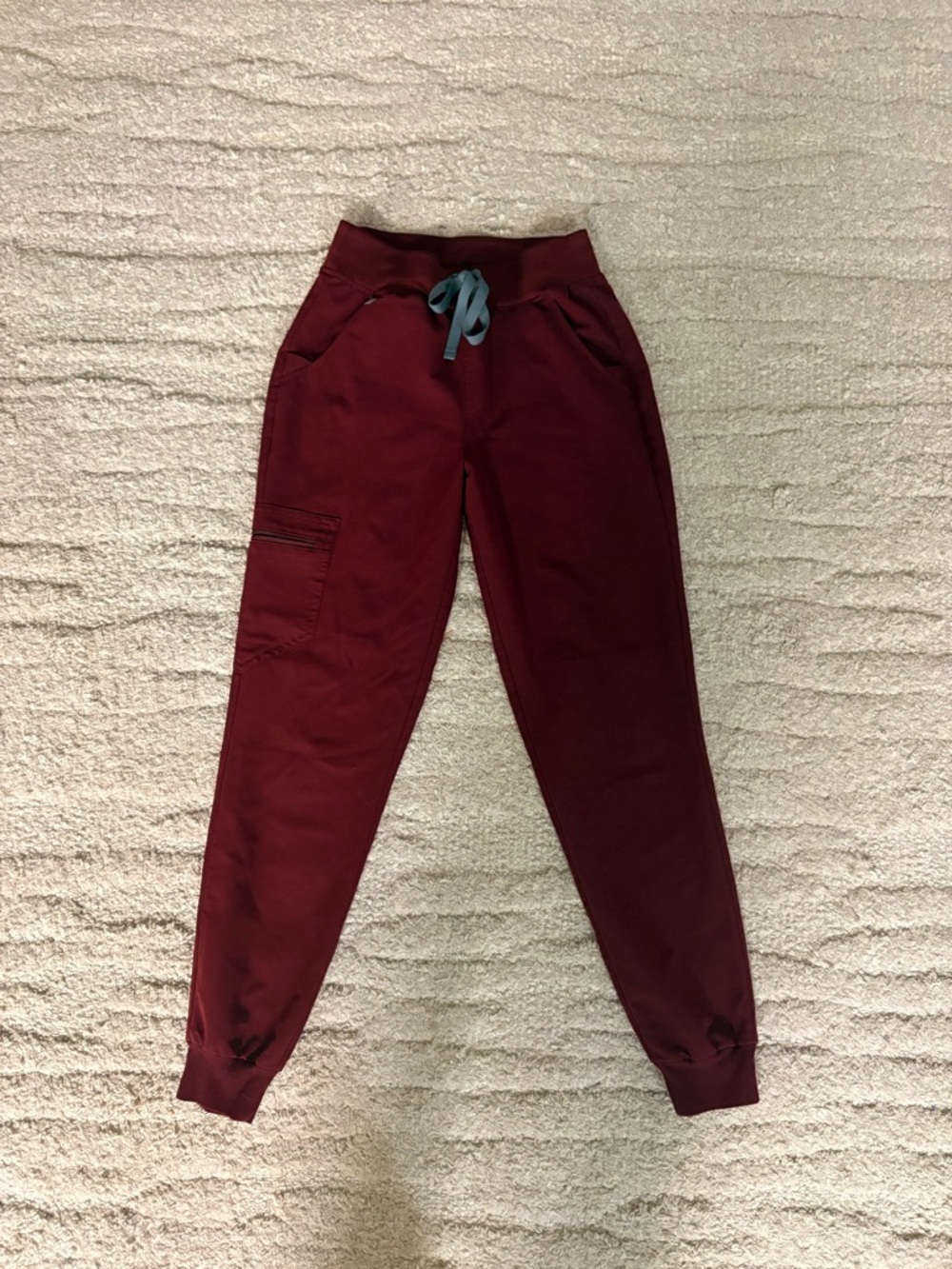 Figs Zamora Burgundy Jogger Scrub pants
